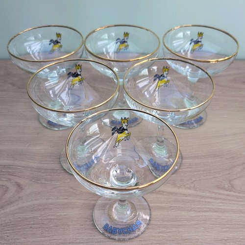 Vintage babycham glasses - x,