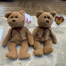 TY BEANIE BABY BEAR  CURLY -