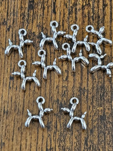 Balloon dog silver tone - 10,