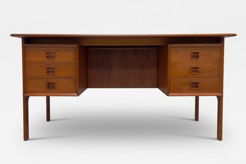 Retro teak executive - desk, by