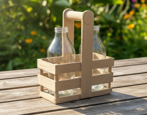 Milk bottle crate caddy for - bottle,
