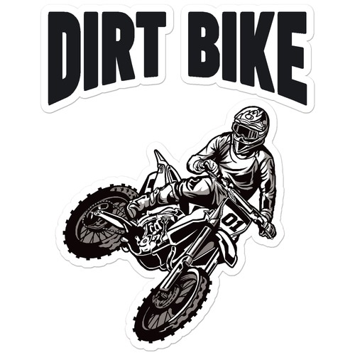 Dirt bike motocross vinyl - motocross,
