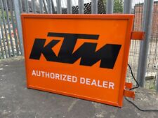 KTM Illuminated double sided Sign motorcycle Dealership Showroom garage workshop