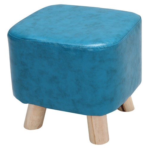 Small wooden footstool - wooden,