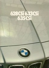 BMW 6-Series 1980-81 UK Market Sales Brochure 635 633 628 CSi