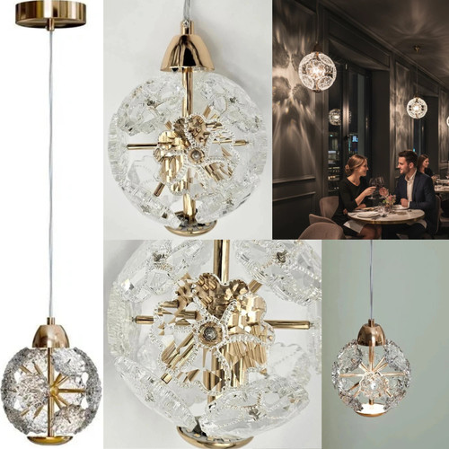 Modern crystal glass globe - crystal,