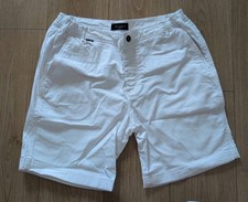 MEN'S MR MARVIS "THE WIMBLEDONS" WHITE CHINO SHORTS SIZE EXTRA EXTRA LARGE (XXL)