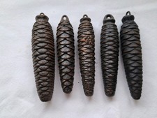 5 x vintage cast iron cuckoo