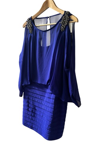 Nwt xscape blue cape - xscape,