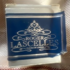 Roger Lascelles Travel Alarm Clock in Leather Case. Please read description 