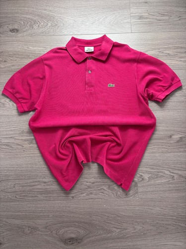Lacoste bright pink polo - polo, shirt
