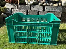 FRANK IDIENS & Sons Fruit apple vegetable crate storage box vintage green tools