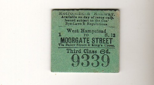 Railway ticket metropolitan - railway,