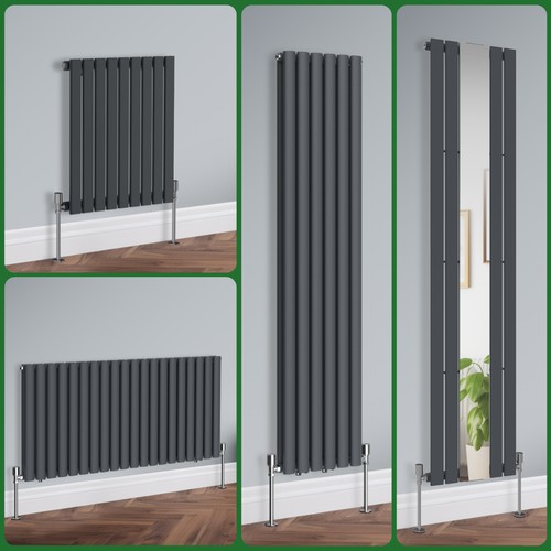 Anthracite designer radiator - designer,
