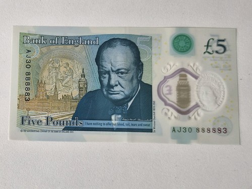 Pound note 88888 - 5, '88888'