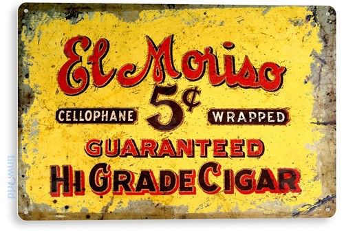 Tin sign moriso cigar - sign, el