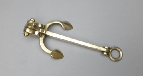 Miniature brass anchor - miniature,
