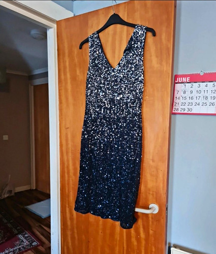 Joanna hope navy sequin neck - hope,