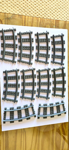 Lego trains grey curved train - lego,