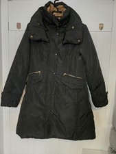Black Long Duck Down Coat Size