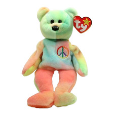 Ty Beanie Baby Peace The Bear