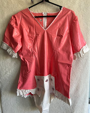 Cute Pink PVC Frilly Top With