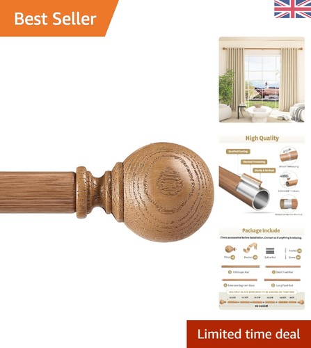 Imitation wood curtain poles - imitation,