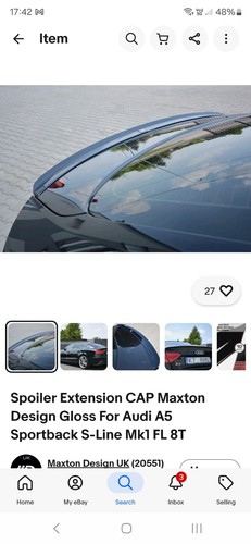 Spoiler extension cap - cap, maxton
