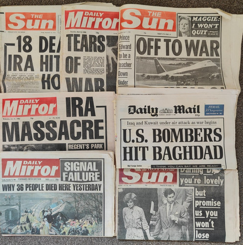 Old newspapers 1974 - 7, 1991