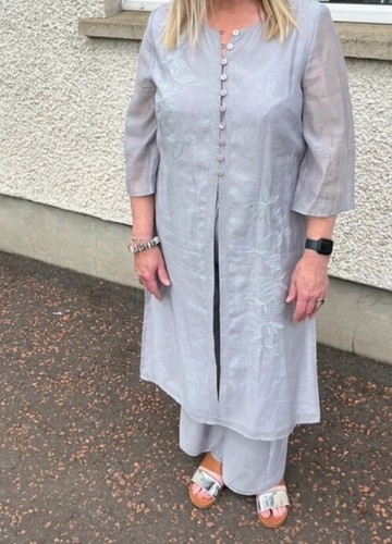 Stunning trouser suit long - suit,
