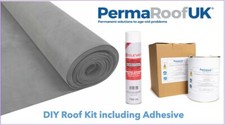 DIY Rubber Roofing Kit For Flat Roofs 1.14mm EPDM membrane & Adhesives Only