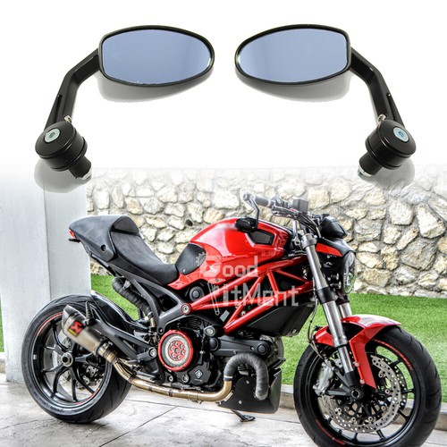 Oval bar end rearview - 7/8",