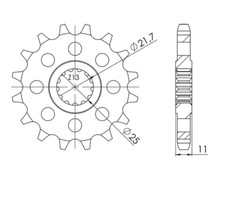 530 Teeth 16 Step Sprocket for Yamaha FZ / FZ Genesis 750 1985-1989