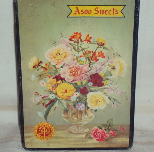Vintage old advertising - old, tin