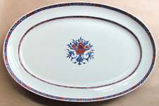 RAYNAUD LIMOGES CERALENE ROUEN CELADON JUMIEGES 14" OVAL PLATTER (10697)