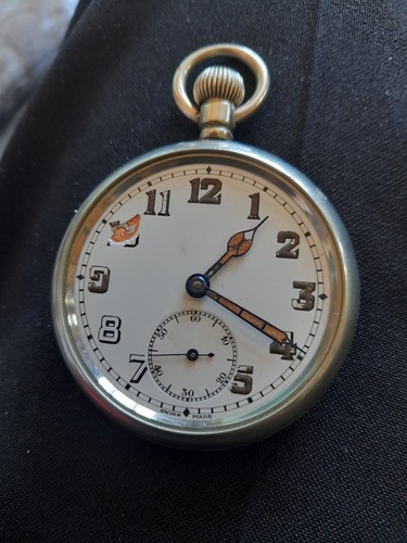 Military pocket watch chromium - military,
