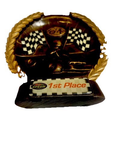 Brass metal trophy - brass, first