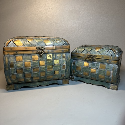 Vintage wood chests - vintage,