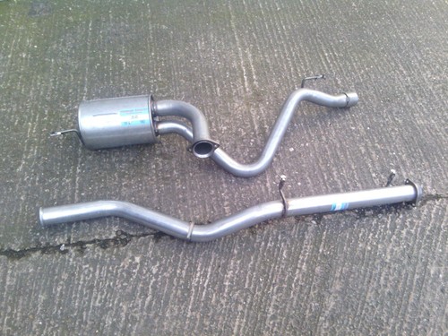 Exhaust centre box delete - exhaust,