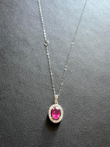 18k white gold petite - petite, ruby