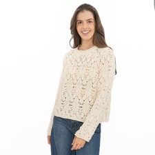 Womens M&S Ivory Jumper Crew