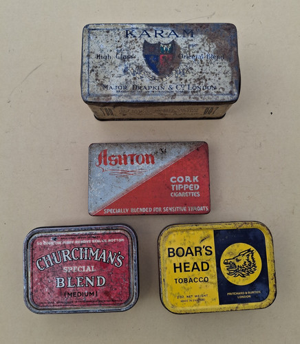 Vintage tobacco tin lot - vintage,