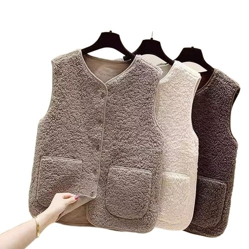 Loose fit women fleece - fit, vest