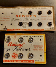Vintage Newey Snap Fasteners, assorted sizes, Metal Snap Fasteners, Newey Brand