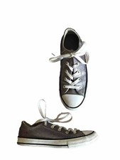 Converse All Stars Trainer Shoes Mauve Sparkly Lace Up Size 2 VGC Read Descript
