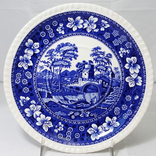 Blue tower spode breakfast - blue,