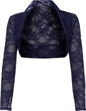 Womens cropped lace shrug - womens,