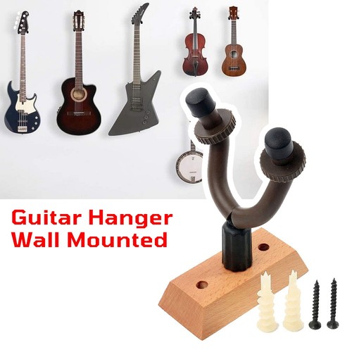 Guitar hanger wall mount - wall,