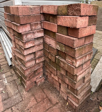 Block pavers used brindle red