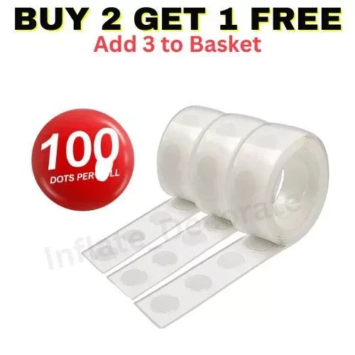 100 adhesive dots tape diy - adhesive,